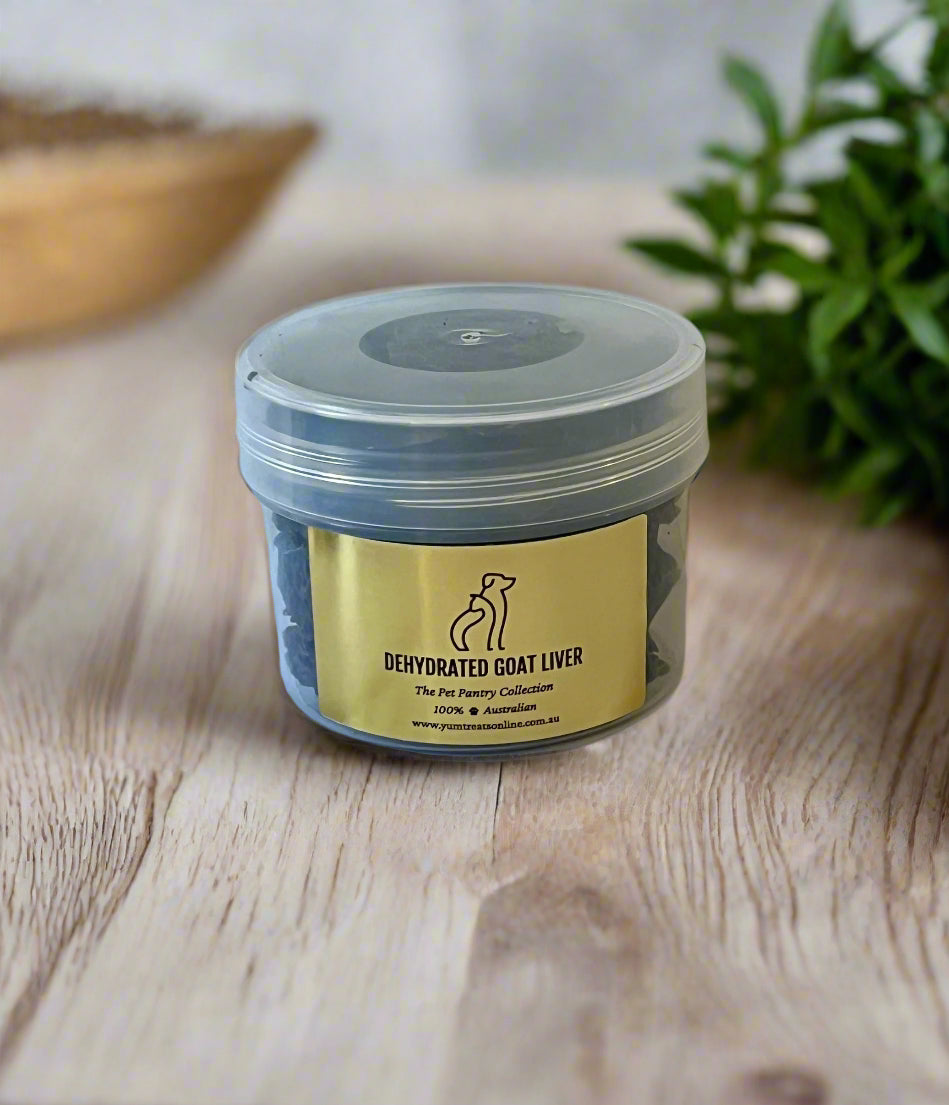 Dehydrated Goat Liver - The Pet Pantry Collection - Yum Dog Treats